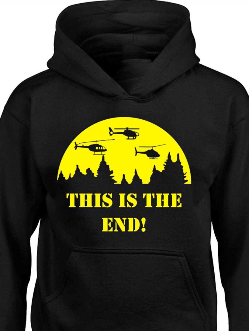 New This Is The End Black Hoodie Fleece Sweatshirt